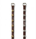 63"L Leather Belt w/ Metal Jingle Bells, 2 Asst