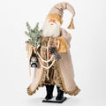 SANTA WITH LANTERN FIGURINE