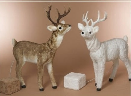 33.45"H Electric Animated Baby Deer w/ Music, 2 Asst, K/D