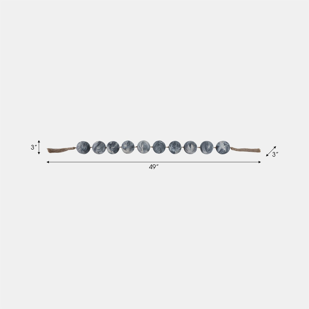 MARBLED BEAD GARLAND