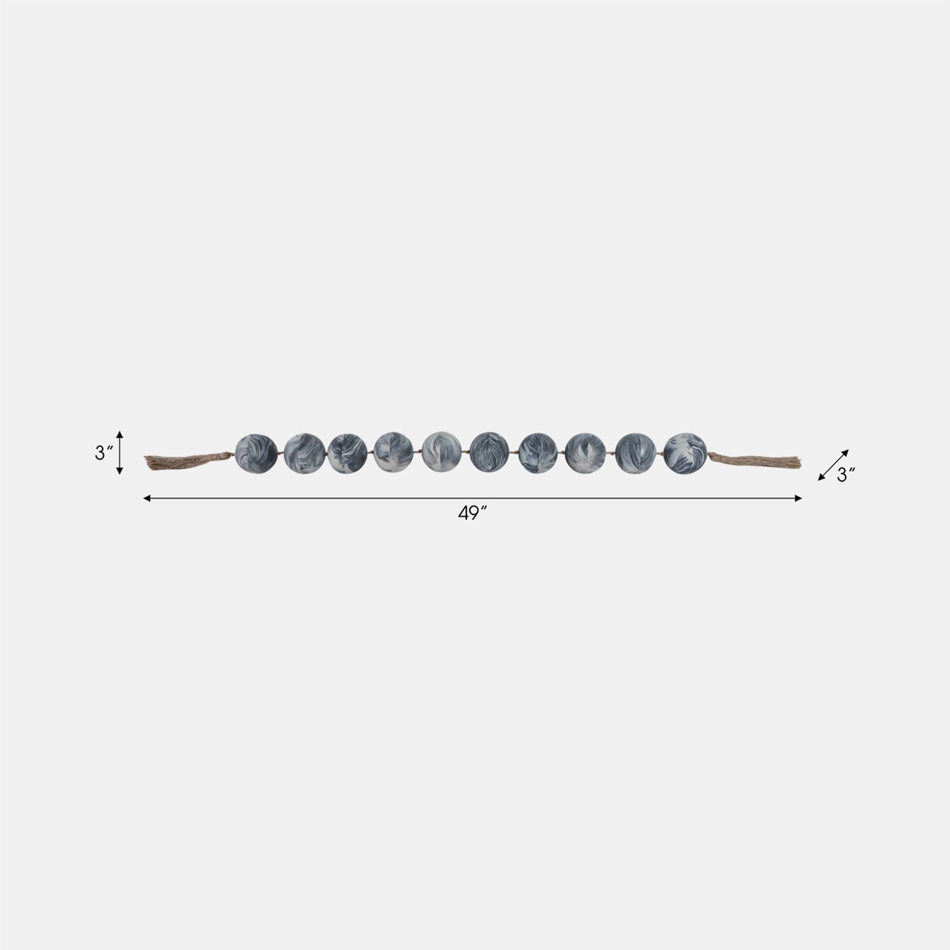MARBLED BEAD GARLAND