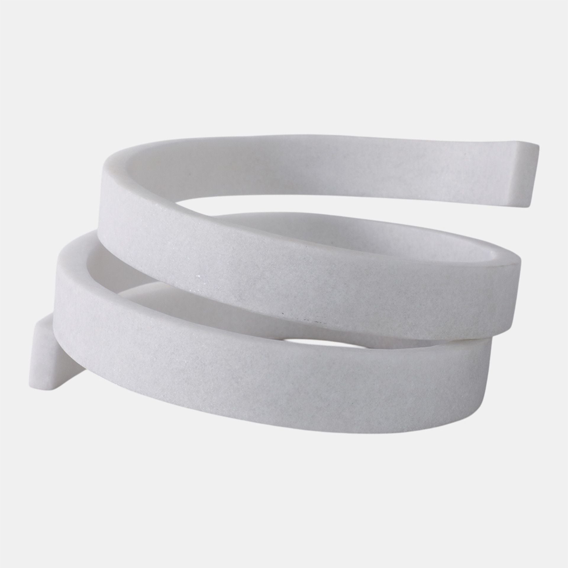 LOOPY RESIN OBJECT, WHITE