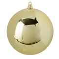 10" GOLD BALL ORNAMENT