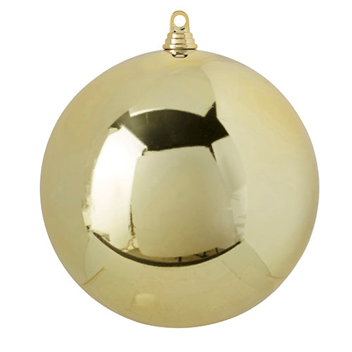 10" GOLD BALL ORNAMENT