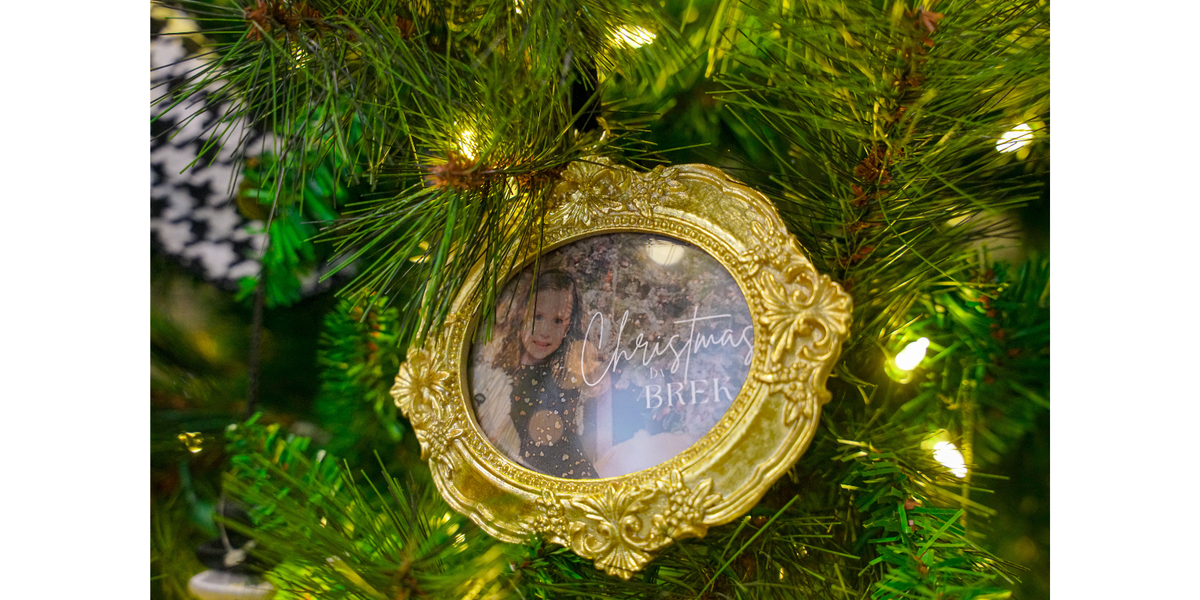 VINTAGE PHOTO FRAME ORNAMENT