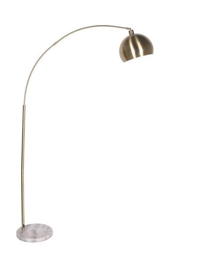 METAL/MARBLE DOME SHADE FLOOR LAMP