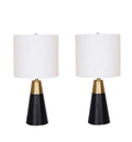 METAL 2-TONE CONE TABLE LAMPS
