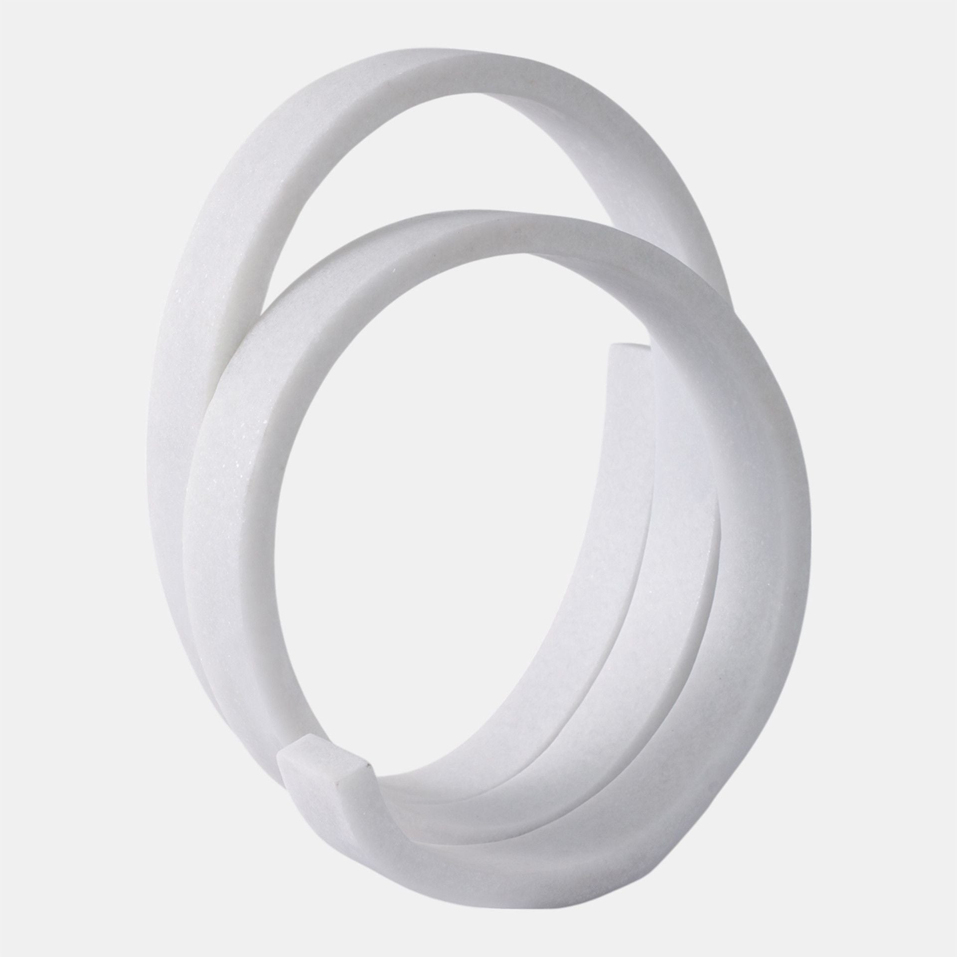 LOOPY RESIN OBJECT, WHITE