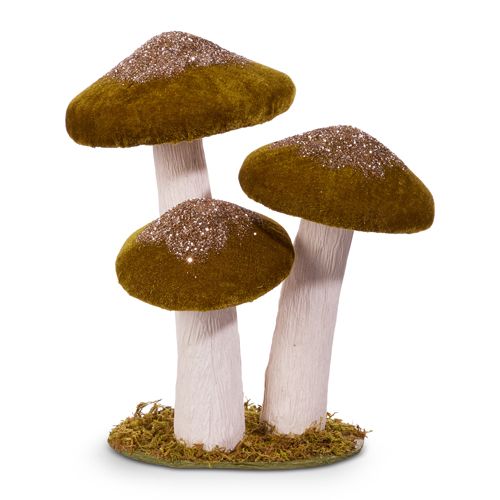 "SB" 9.5" GREEN MUSHROOM CLUSTER