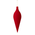 FLOCKED DROP ORNAMENT
