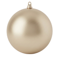 10" MATTE CHAMPAGNE BALL ORNAMENT