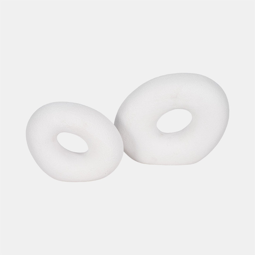 TEXTURED OPEN CUT-OUT 0 SLANTED CIRCLE OBJECT