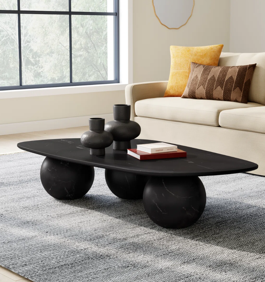 ELLIOT BLACK MARBLE COFFEE 0 TABLE