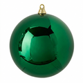 10" GREEN BALL ORNAMENT