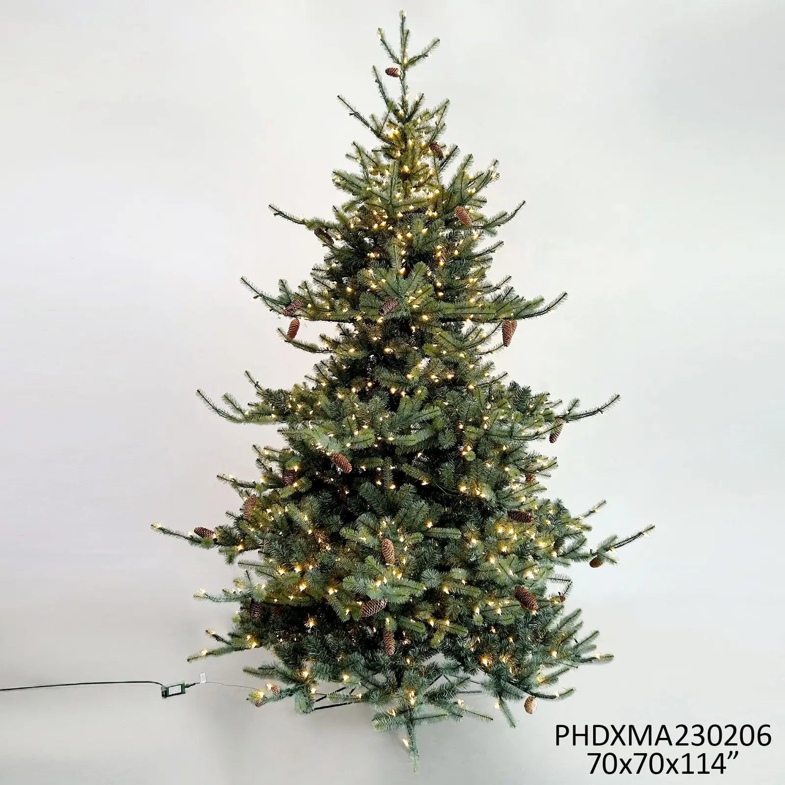 Carolina Spruce Tree 9.5', 2384 Tips, 1150 Lights