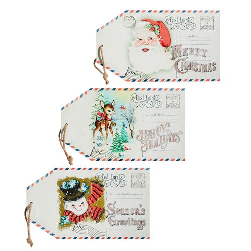 14" Vintage Gift Tag Wall Art