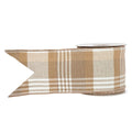 "SB" 4" X 10 YDS PLAID WIRED RIBBON