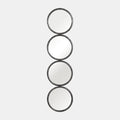 MIRRORED CIRCLES, BLACK WB