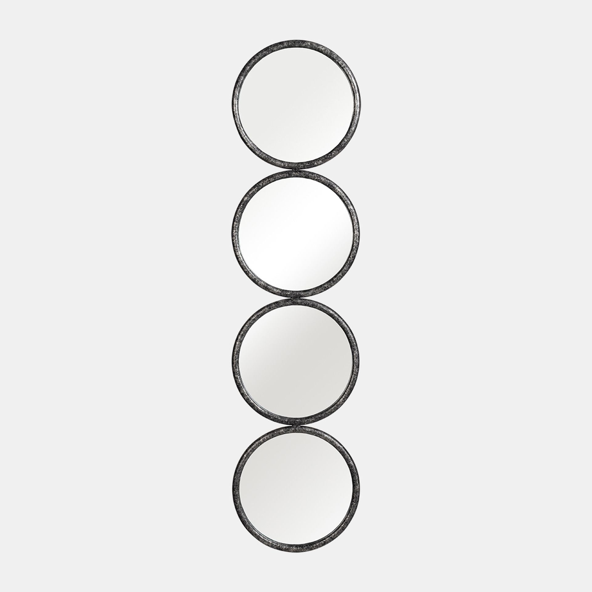 MIRRORED CIRCLES, BLACK WB