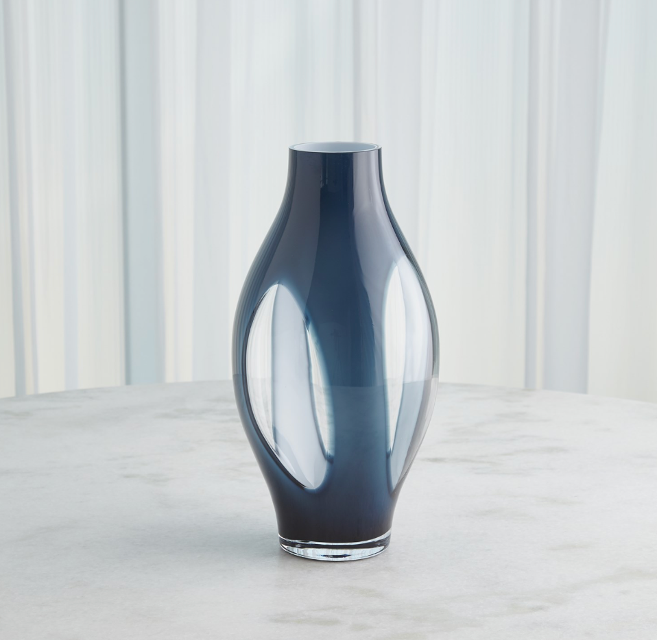 FLY THROUGH VASE-NIGHT BLUE-SM