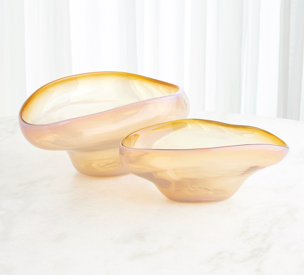HARMONY BOWL-AMBER-SM