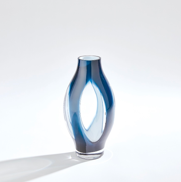 FLY THROUGH VASE-NIGHT BLUE-SM