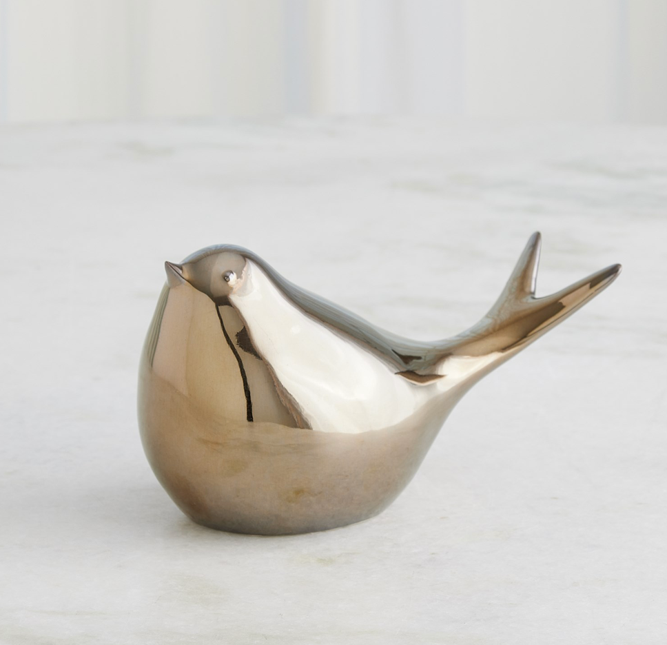 SATED BIRD-METALLIC BRONZE