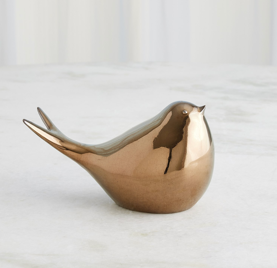SATED BIRD-METALLIC BRONZE