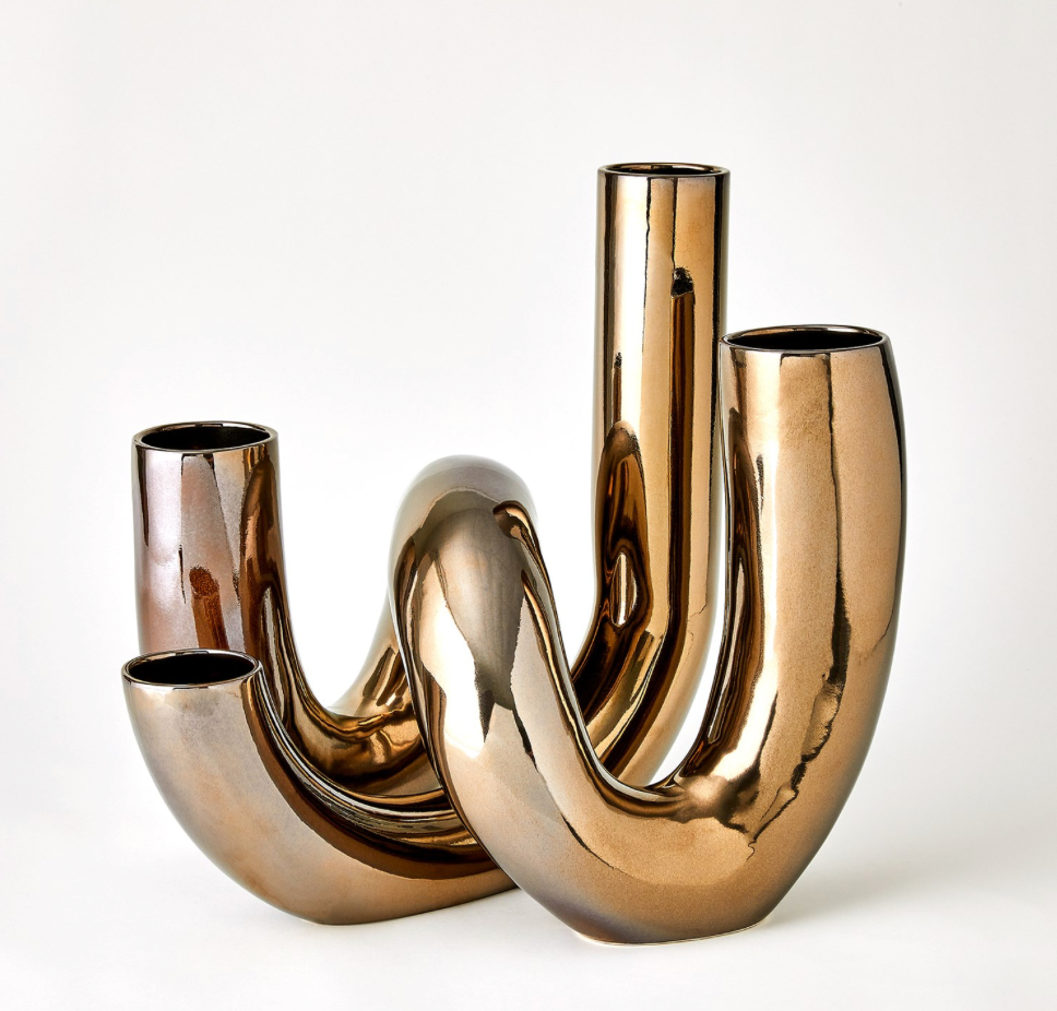 CELLENTANI VASE SET-BRONZE