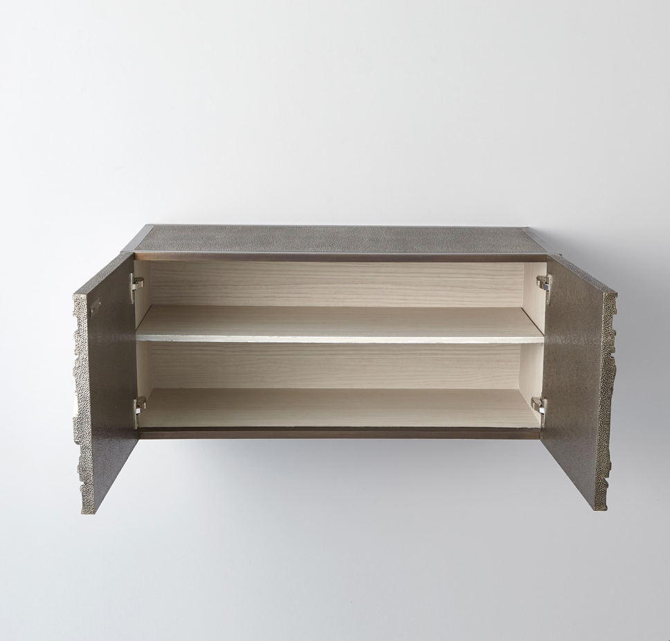 ABSTRACT BLOCK CABINET-LEFT-NICKEL