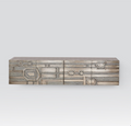 ABSTRACT BLOCK CABINET-NICKEL
