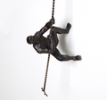 CLIMBING MAN-WALL MOUNTED-BRONZE