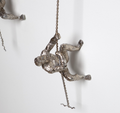 CLIMBING MAN-WALL MOUNTED-THAI SILVER LEAF