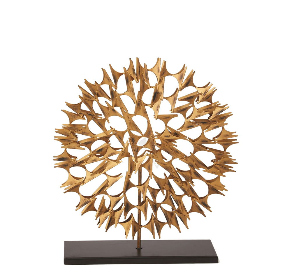 COSMOS SCULPTURE-GOLD-SM