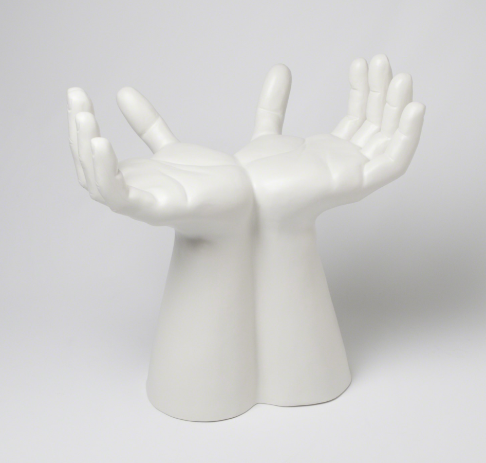 HANDS STOOL-MATTE WHITE