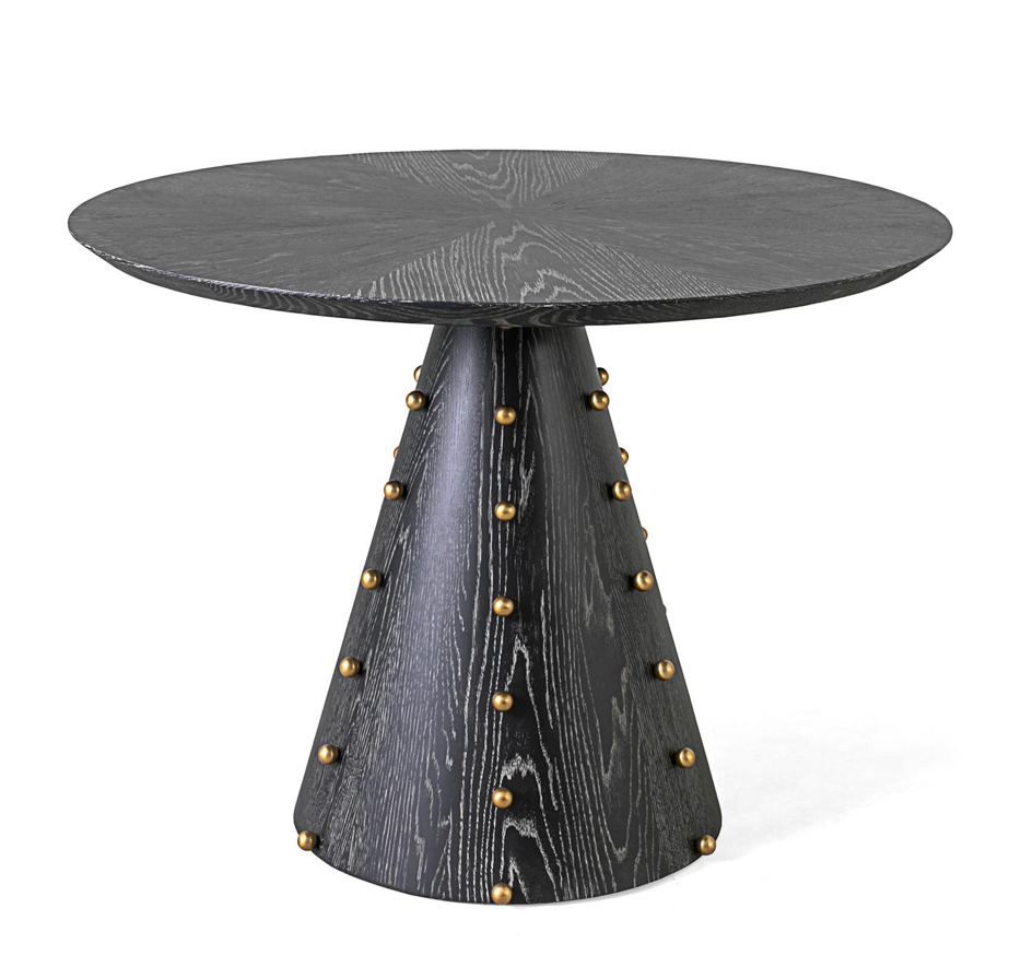 SPHERES CENTER TABLE-EBONY CERUSED OAKK