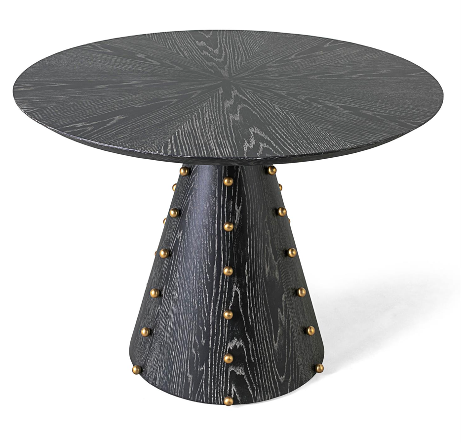 SPHERES CENTER TABLE-EBONY CERUSED OAKK