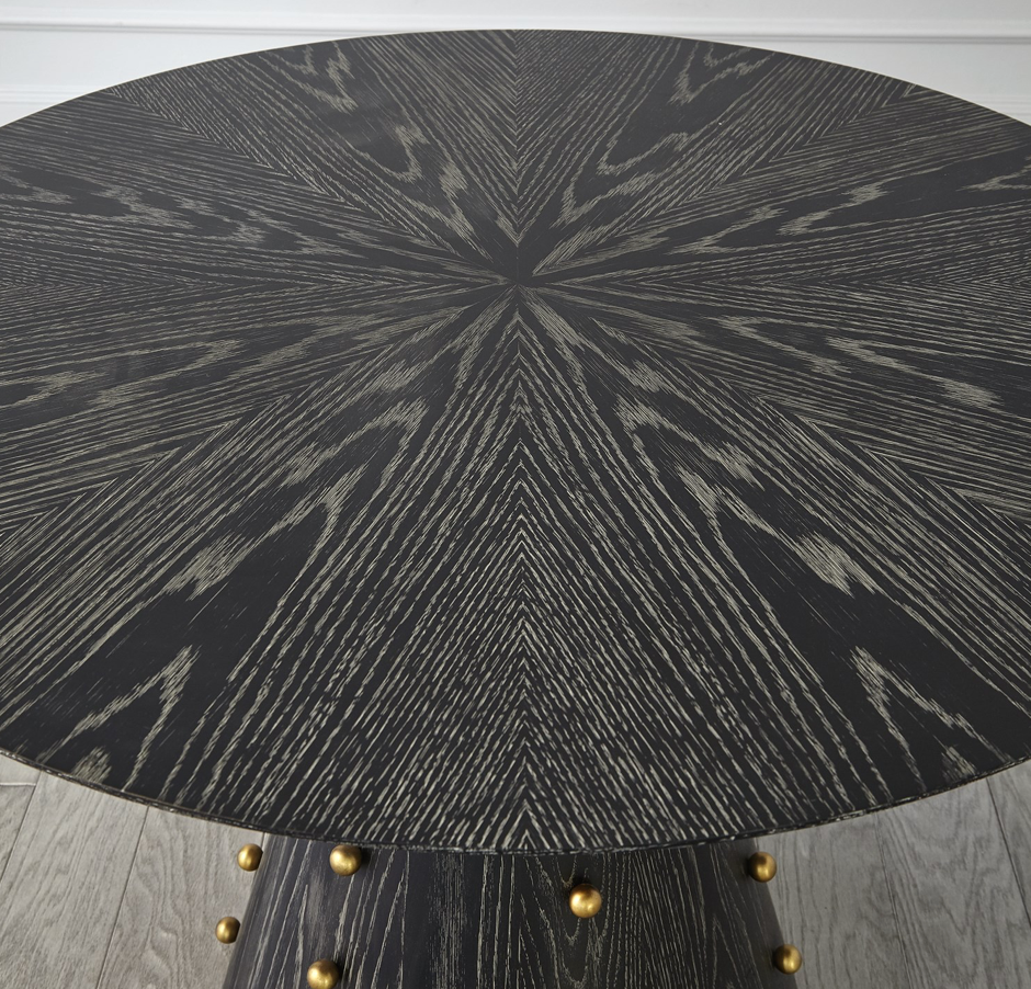 SPHERES CENTER TABLE-EBONY CERUSED OAKK