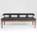 MODERNO BENCH-BLACK MARBLE LEATHER