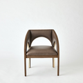 ALCOTT DINING CHAIR-GREY LEATHER