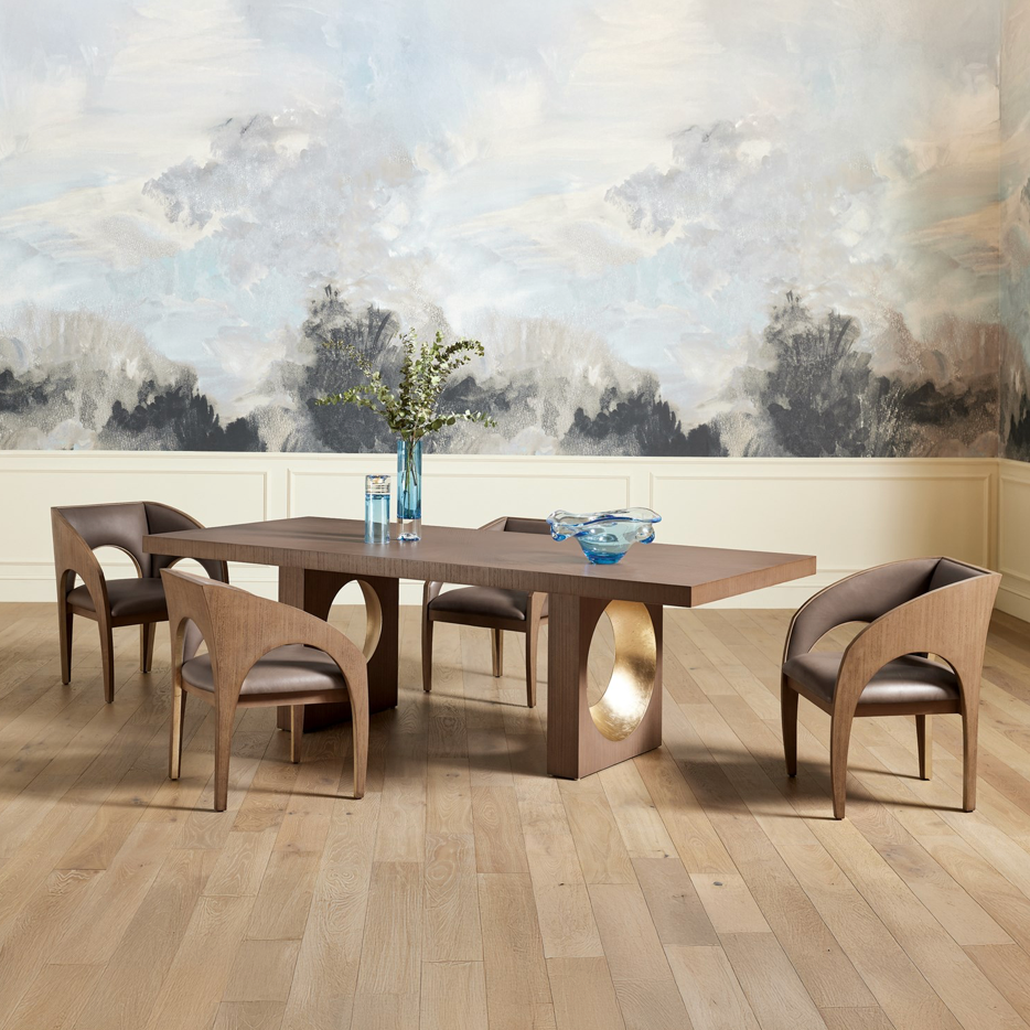 ALCOTT DINING CHAIR-GREY LEATHER