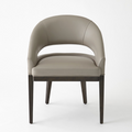 ALCOTT DINING CHAIR-GREY LEATHER