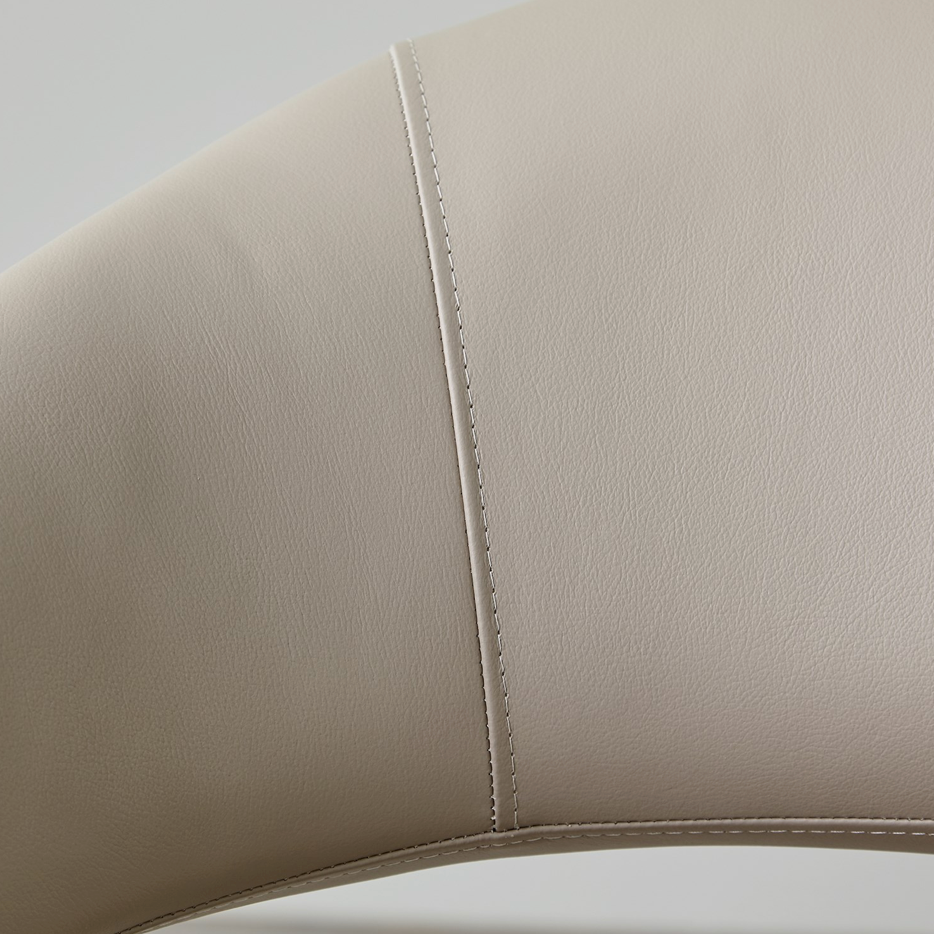 ALCOTT DINING CHAIR-GREY LEATHER