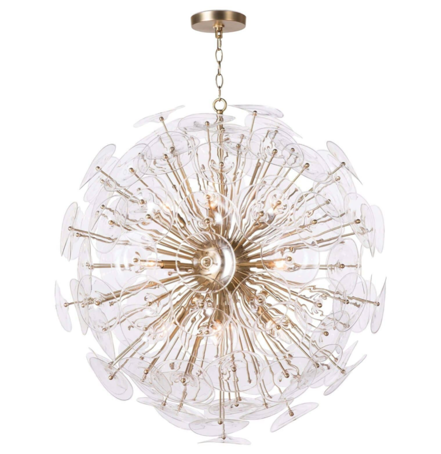 Poppy Glass Chandelier Large