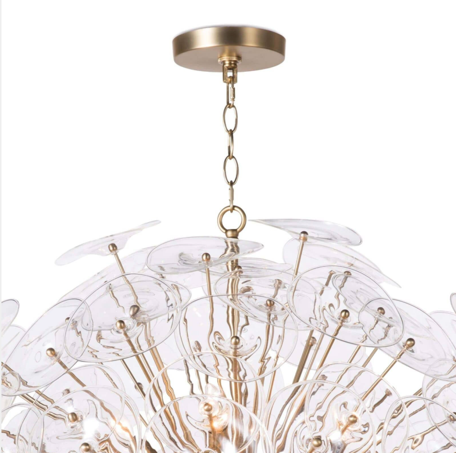 Poppy Glass Chandelier Large