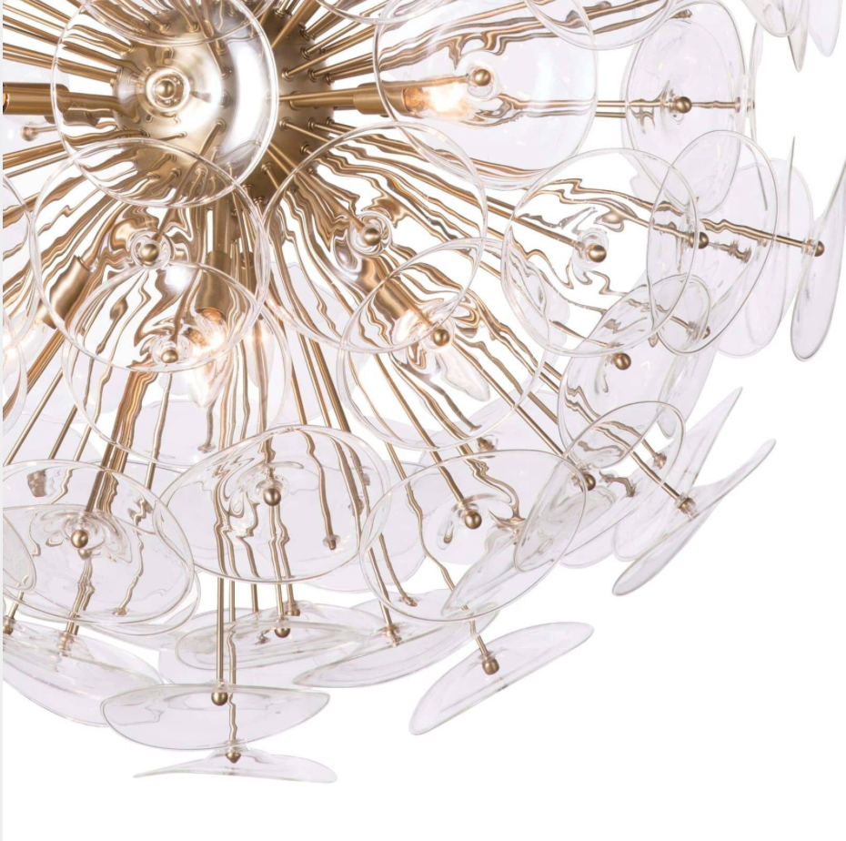 Poppy Glass Chandelier Large