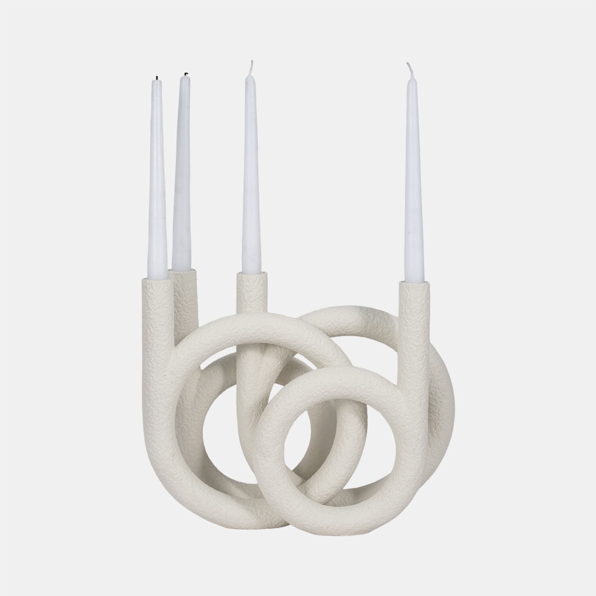 LOOPED 4-TAPER CANDLEHOLDER