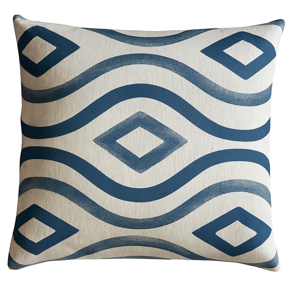 Cojin Breka Waves Blue