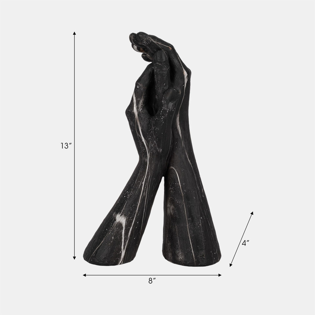MARBLED HANDS SCULPTURE