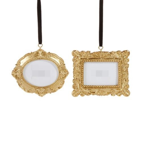 6" VINTAGE PHOTO FRAME ORNAMENT